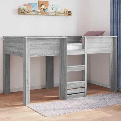 Obrázek produktu pro Maison Exclusive – Patrová postel pro děti Šedá Sonoma 90 x 190 cm Dřevěný materiál