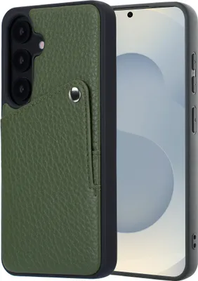 Immagine prodotto di Selencia Riva Back Cover con scomparto per carte Samsung Galaxy S25 / S24 - Sage Green