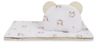 Produktbild von SENSILLO - Komplet für Kinderwagen, Babydecke mit Kissen, Unisex Set, Einhorn