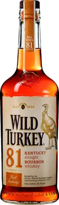 Produktbild von Wild Turkey 81 Proof Kentucky Straight Bourbon Whiskey | 40,5 % vol | 0,7 l