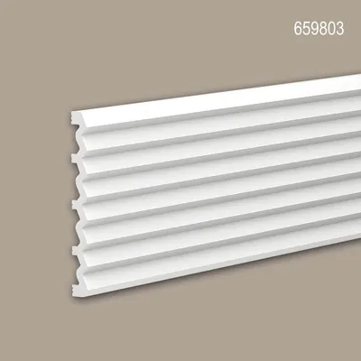 Produktbild von Profhome 659803 3D Wandpaneel Wandvertäfelung Akustikpaneel Stuckleiste 2 m