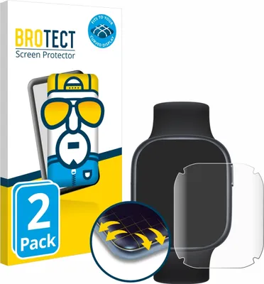 Produktbild von 2x BROTECT Fullscreen Schutzfolie für Honor Watch 4 Displayschutz Folie Fullcover Klar Transparent