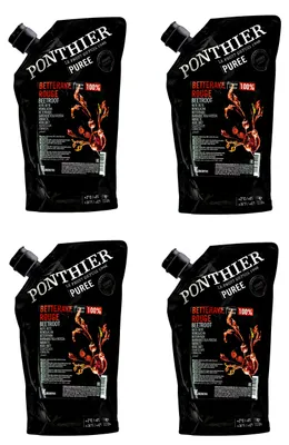 Produktbild von Ponthier ROTE BETE Gemüse-Püree 4x 1KG