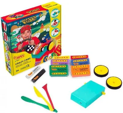 Obrázok produktu pre Jovi Tech Crazy Cars Set Detská modelovacia hmota Pretekanie