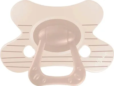 Produktbild von Difrax Natural Schnuller -  6+ Monate - Stripy Brown | Difrax