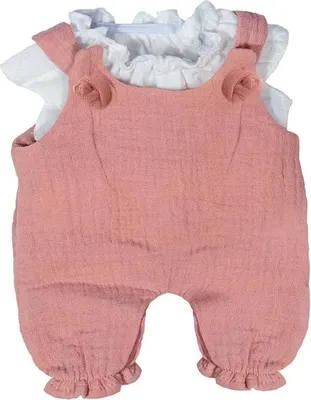 Produktbild von Miniland Sommeroverall Und Bluse Für Puppe 32 Cm Rosa  Rosa One Size