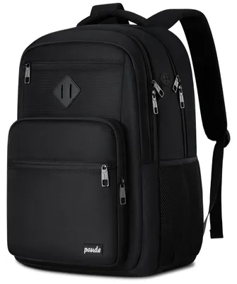Obrázok produktu pre Elzusha – Ergonomický batoh na notebook, vodeodolný, čierny, vhodný pre 15,6-palcové notebooky