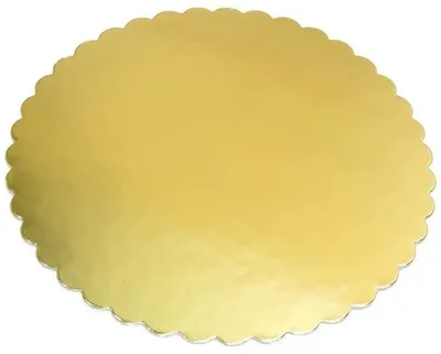 Obrázek produktu pro Elhandel podložka pod dort zlatá vlnitá 34 cm
