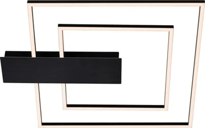 Produktbild von LED Deckenleuchte dimmbar 28W 3000 lm 3000 K 48x48 cm Nico Duo schwarz + Memoryfunktion