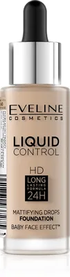 Obrázok produktu pre Tekutý makeup Eveline Liquid Control HD odtieň 040 Warm Beige 32 ml.