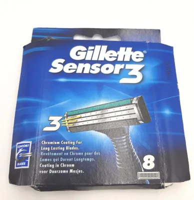 Produktbild von Gillette Sensor3, Männer, Gillette, Sensor3, Schwarz, 8 Stück(e)