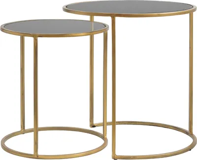 Produktbild von Light & Living - Beistelltisch DUARTE - Ø50x52cm - Gold - 2er-Set