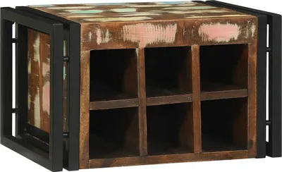 Zdjęcie produktu dla vidaXL Stojak na wino 2 szt 46 x 35 x 27,5 cm Lite drewno z odzysku