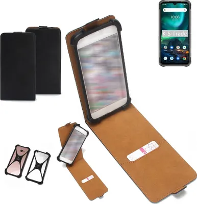 Produktbild von K-S-Trade Handyhülle Schutzhülle kompatibel mit UMIDIGI Bison 2021 Hülle Case Cover Flip Style Bumper schwarz 1x