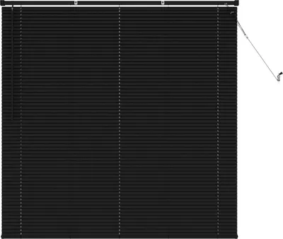 Produktbild von vidaXL Jalousie Schwarz 150 x 140 cm 25 mm PVC