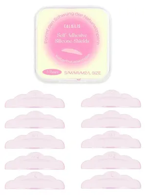 Produktbild von Selbstklebende Silikon Wimpernlifting Pads 5 Paare 5 Größen Wiederverwendbar