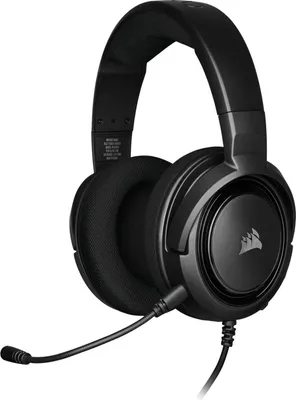 Produktbild von Corsair HS35, Kabelgebunden, Gaming, 20 - 20000 Hz, 250 g, Kopfhörer, Karbon
