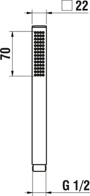 Immagine prodotto di LAUFEN CityStick Douchette à main, RubiClean, HF939035423000, HF939035423000