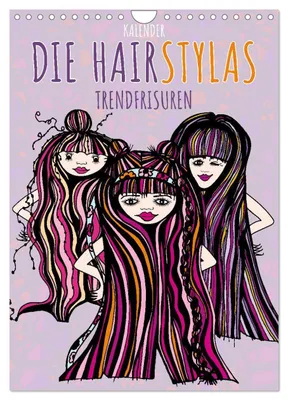 Produktbild von Die HAIRSTYLAS Trendfrisuren (Wandkalender 2027 DIN A4 hoch), CALVENDO Monatskalender