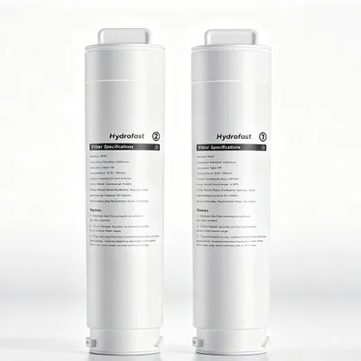 Produktbild von Hydrofast HF02 + HF03 Filterkartuschen Set für W100 Wasserfilter – RO-Filter & 4-in-1 Verbundfilter, 12+9 Monate, Original Zubehör