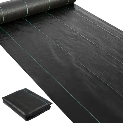 Imagen del producto de Tela geotextil para control de malezas, 1 x 16 metros, resistente a los rayos UV, para uso en jardines