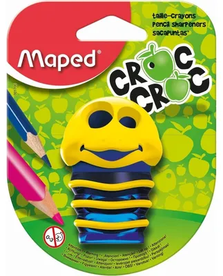 Produktbild von Maped 001700, Manueller Bleistiftspitzer, Blau, Violett, 95 mm, 48 mm, 125 mm, Sichtverpackung