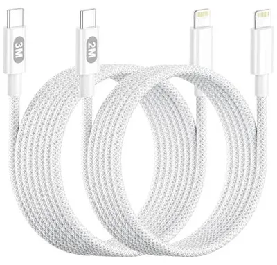 Zdjęcie produktu dla Kabel USB c do lightning 2M+3M mfi szybkie ładowanie
