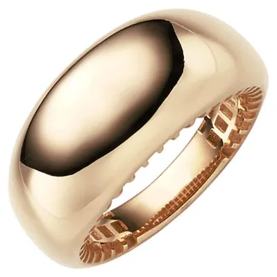 Produktbild von Ring Damenring mit Wölbung aus 585 Gold Rotgold Breite 10,5mm glänzend Innenumfang 60mm Ø19.1mm