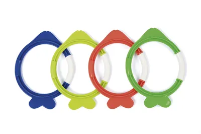 Image de Jouet aquatique Bestway anneaux de plongée set de 4 pièces multicolore