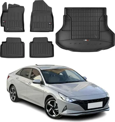 Obrázok produktu pre Sada podlahových rohoží a vložiek do kufra OMAC pre Hyundai Elantra 2020-2025 guma TPE 5x