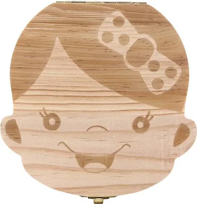 Produktbild von Jumada's - Zahnbox - Milchzähne - Holzkiste - Mädchen