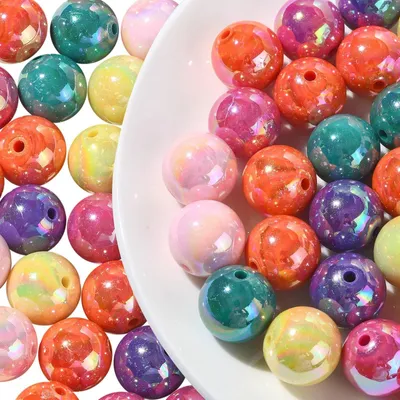 Productafbeelding van 110 Stuks 20mm Acryl Kralen voor Sieraden Maken