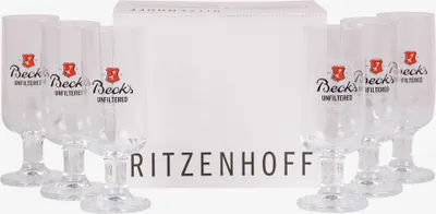 Produktbild von Pilsgläser StielglasTulpenglas Bierglas Beck's Unfiltered Design 6er Set