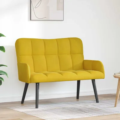 Produktbild von Maison Exclusive - 2-Sitzer Sofa Gelb 115 x 61 x 87 cm Samt