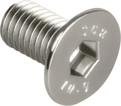 Produktbild von Senkkopfschrauben, Senkschrauben mit Innensechskant für Konstruktionsprofile M4 / M5 / M6 / M8 DIN 7991 (20, vernickelt, M6 x 12mm)