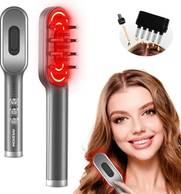 Imagen del producto de Azomor®: Cepillo de masaje láser innovador para el cuero cabelludo, que promueve el crecimiento del cabello y proporciona relajación
