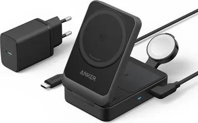 Immagine prodotto di Anker MagGo 15W 3in1 caricatore magnetico nero