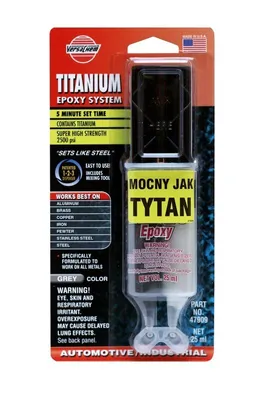 Produktbild von K2 Metall-Klebstoff DV479 Epoxidharz Titan Tube Blisterpack 25ml
