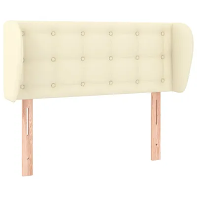 Produktbild von vidaXL Kopfteil mit Ohren Creme 83x23x78/88 cm Kunstleder