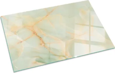 Produktbild von Abstraktes Marmormuster – Glasbodenplatte für – Kaminofen – Kaminplatte Glas – Schutzglas – Funkenschutzplatte –Glasbodenplatte Feuerfeste – Hitzeschutzplatte – Bodenschutz aus Glas – 100x70 cm