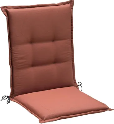 Produktbild von Gartenstuhlauflage - 50 x 108 cm - Rostbraun - Polyester - Mittellehner - mit Stehsaum