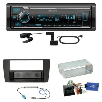 Produktbild von Kenwood KMM-BT508DAB Bluetooth DAB USB Einbauset für Skoda Yeti 5L Octavia 2