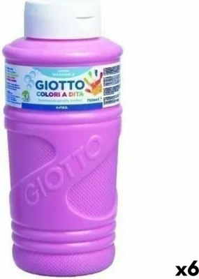 Obrázek produktu pro Giotto růžová barva na prsty 750 ml (6 kusů)