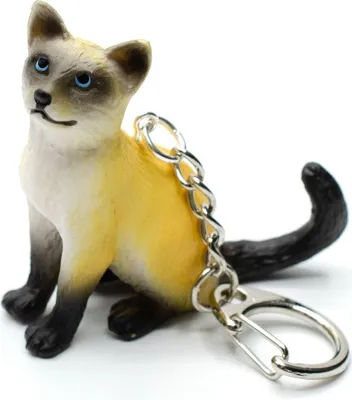 Produktbild von Siamkatze Kitten Schlüsselanhänger Miniblings Anhänger Schlüsselring Katze Kitty