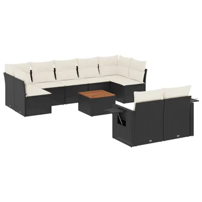 Zdjęcie produktu dla VidaXL 3224712, Kremowy, Rotang, Stal, Drewno akacjowe, 110 kg, Dorośli i dzieci, 550 mm, 550 mm