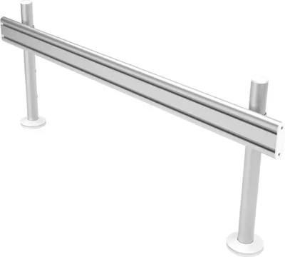 Produktbild von Dataflex Viewlite Schienensystem - Schreibtisch 702, Silber, Weiß