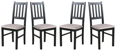 Image de CHAISE DE SALLE À MANGER - Lot de 4 Bos 4 noir paros 2