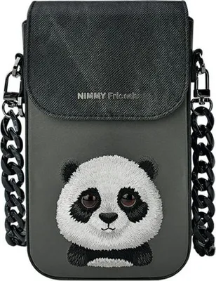 Obrázek produktu pro Nimmy Torebka Na Telefon Czarny/Black    Big Eyed Pet 2.0 Panda