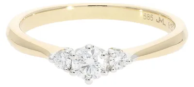 Produktbild von JuwelmaLux Ring in 585/000 Gold (14 Karat) mit Brillanten JL10-07-0124 Größe 54