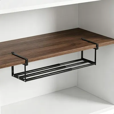 Produktbild von Schuhregal ausziehbar 40-70cm Wandmontage Kohlenstoffstahl Platzsparend Hängend